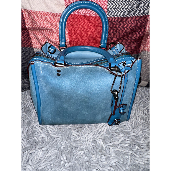 Coach Handbags - Coach 1941 Suede Rogue 25 in Chambray in Blue